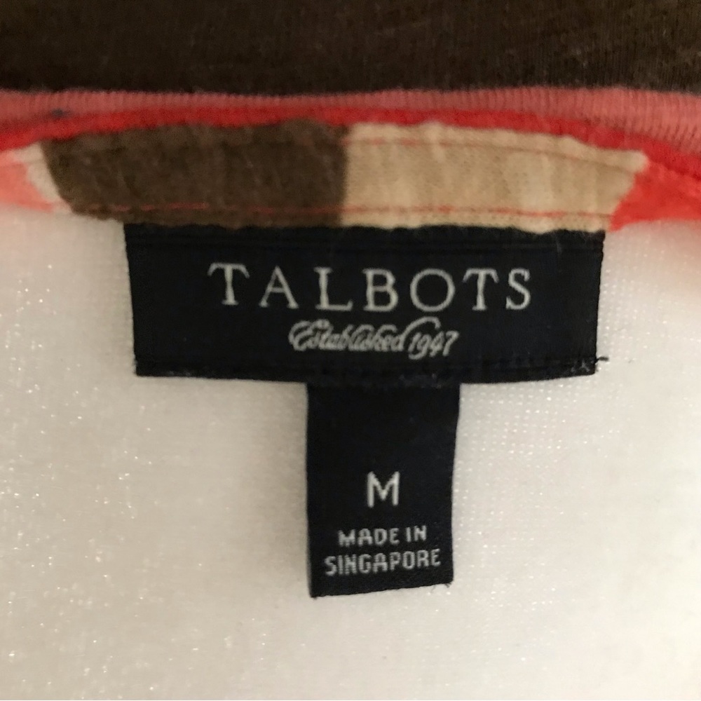 Talbots Medium Beautiful Striped Top - Picture 5 of 5
